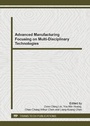 Cover: Advanced Manufacturing Focusing on Multi-Disciplinary Technologies - Trans Tech Publications Ltd