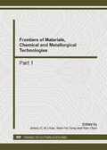 Cover: Frontiers of Materials, Chemical and Metallurgical Technologies - Trans Tech Publications Ltd