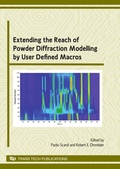 Cover: Extending the Reach of Powder Diffraction Modelling - Trans Tech Publications Ltd