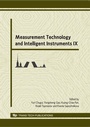 Cover: Measurement Technology and Intelligent Instruments IX - Trans Tech Publications Ltd