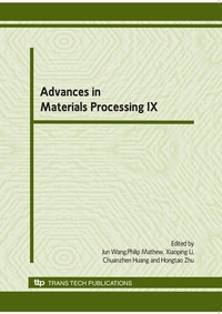 Enlarge image Cover: Advances in Materials Processing IX - Trans Tech Publications Ltd