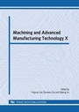 Cover: Machining and Advanced Manufacturing Technology X - Trans Tech Publications Ltd