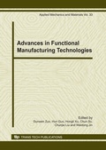 Cover: Advances in Functional Manufacturing Technologies - Trans Tech Publications Ltd