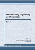 Cover: Manufacturing Engineering and Automation I - Trans Tech Publications Ltd