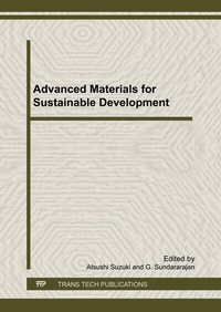 Enlarge image Cover: Advanced Materials for Sustainable Development - Trans Tech Publications Ltd