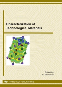Enlarge image Cover: Characterization of Technological Materials - Trans Tech Publications Ltd