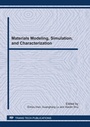 Cover: Materials Modeling, Simulation, and Characterization - Trans Tech Publications Ltd