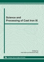 Cover: Science and Processing of Cast Iron IX - Trans Tech Publications Ltd
