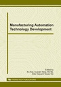 Cover: Manufacturing Automation Technology Development - Trans Tech Publications Ltd