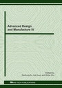Cover: Advanced Design and Manufacture IV - Trans Tech Publications Ltd