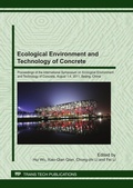 Cover: Ecological Environment and Technology of Concrete - Trans Tech Publications Ltd