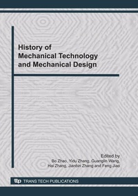 Enlarge image Cover: History of Mechanical Technology and Mechanical Design - Trans Tech Publications Ltd