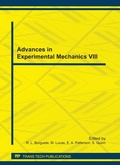 Cover: Advances in Experimental Mechanics VIII - Trans Tech Publications Ltd
