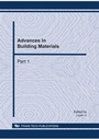 Cover: Advances in Building Materials, ICSBM 2011 - Trans Tech Publications Ltd