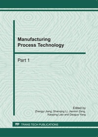 Enlarge image Cover: Manufacturing Process Technology - Trans Tech Publications Ltd