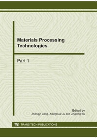Enlarge image Cover: Materials Processing Technologies - Trans Tech Publications Ltd