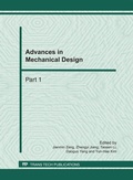 Cover: Advances in Mechanical Design - Trans Tech Publications Ltd