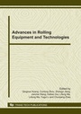 Cover: Advances in Rolling Equipment and Technologies - Trans Tech Publications Ltd