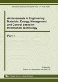 Cover: Engineering Materials, Energy, Management and Control - Trans Tech Publications Ltd