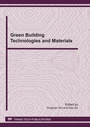 Cover: Green Building Technologies and Materials - Trans Tech Publications Ltd