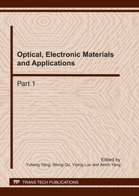 Enlarge image Cover: Optical, Electronic Materials and Applications - Trans Tech Publications Ltd