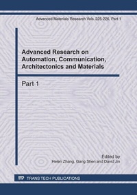 Enlarge image Cover: Advanced Research on Automation, Communication, Architectonics and Materials - Trans Tech Publications Ltd