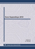 Cover: Euro Superalloys 2010 - Trans Tech Publications Ltd