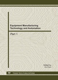 Cover: Equipment Manufacturing Technology and Automation - Trans Tech Publications Ltd