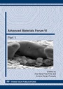 Cover: Advanced Materials Forum VI - Trans Tech Publications Ltd