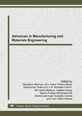 Cover: Advances in Manufacturing and Materials Engineering (ICAMME) - Trans Tech Publications Ltd
