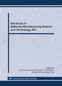 Cover: Advances in Materials Manufacturing Science and Technology XIV - Trans Tech Publications Ltd