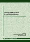 Cover: Testing and Evaluation of Inorganic Materials II - Trans Tech Publications Ltd