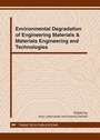 Cover: Environmental Degradation of Engineering Materials & Materials Engineering and Technologies - Trans Tech Publications Ltd