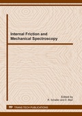 Cover: Internal Friction and Mechanical Spectroscopy - Trans Tech Publications Ltd