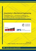 Cover: Uncertainty in Mechanical Engineering - Trans Tech Publications Ltd