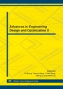 Cover: Advances in Engineering Design and Optimization II - Trans Tech Publications Ltd