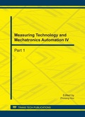 Cover: Measuring Technology and Mechatronics Automation IV - Trans Tech Publications Ltd