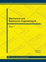 Cover: Mechanical and Electronics Engineering III - Trans Tech Publications Ltd