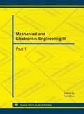 Cover: Mechanical and Electronics Engineering III - Trans Tech Publications Ltd