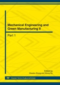 Cover: Mechanical Engineering and Green Manufacturing II - Trans Tech Publications Ltd