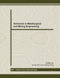 Cover: Advances in Metallurgical and Mining Engineering - Trans Tech Publications Ltd