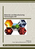 Cover: Materials and Manufacturing Technologies XIV - Trans Tech Publications Ltd