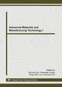 Cover: Advanced Materials and Manufacturing Technology I - Trans Tech Publications Ltd