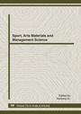 Cover: Sport, Arts Materials and Management Science - Trans Tech Publications Ltd