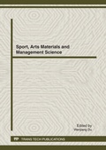 Cover: Sport, Arts Materials and Management Science - Trans Tech Publications Ltd