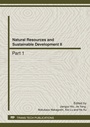 Cover: Natural Resources and Sustainable Development II - Trans Tech Publications Ltd