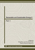 Cover: Renewable and Sustainable Energy II - Trans Tech Publications Ltd