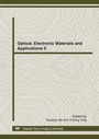 Cover: Optical, Electronic Materials and Applications II - Trans Tech Publications Ltd