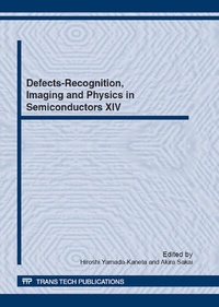 Abbildung von: Defects-Recognition, Imaging and Physics in Semiconductors XIV - Trans Tech Publications Ltd