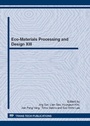 Cover: Eco-Materials Processing and Design XIII - Trans Tech Publications Ltd
